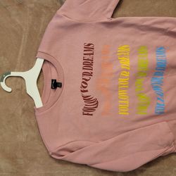 Pink " Follow Your Dreams" Sweater