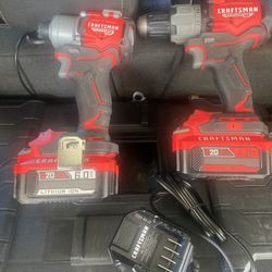 Craftsman Brushless RP impact And hammer  Drill Combo Set