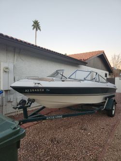 1995 Fout Winns Open Bow Boat Abd Trailer With 115 Evinrude For Parts