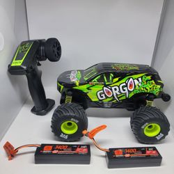 ARRMA Gorgon GROM 1/16 4X4 RTR Brushed RC Monster Truck (2 Batteries & 1 Charger Included) $200 Value