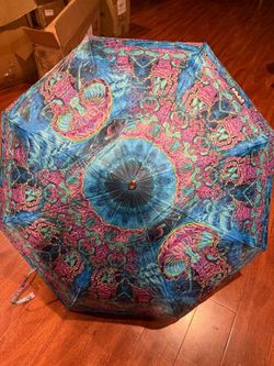 Double-layer sun and rain umbrella