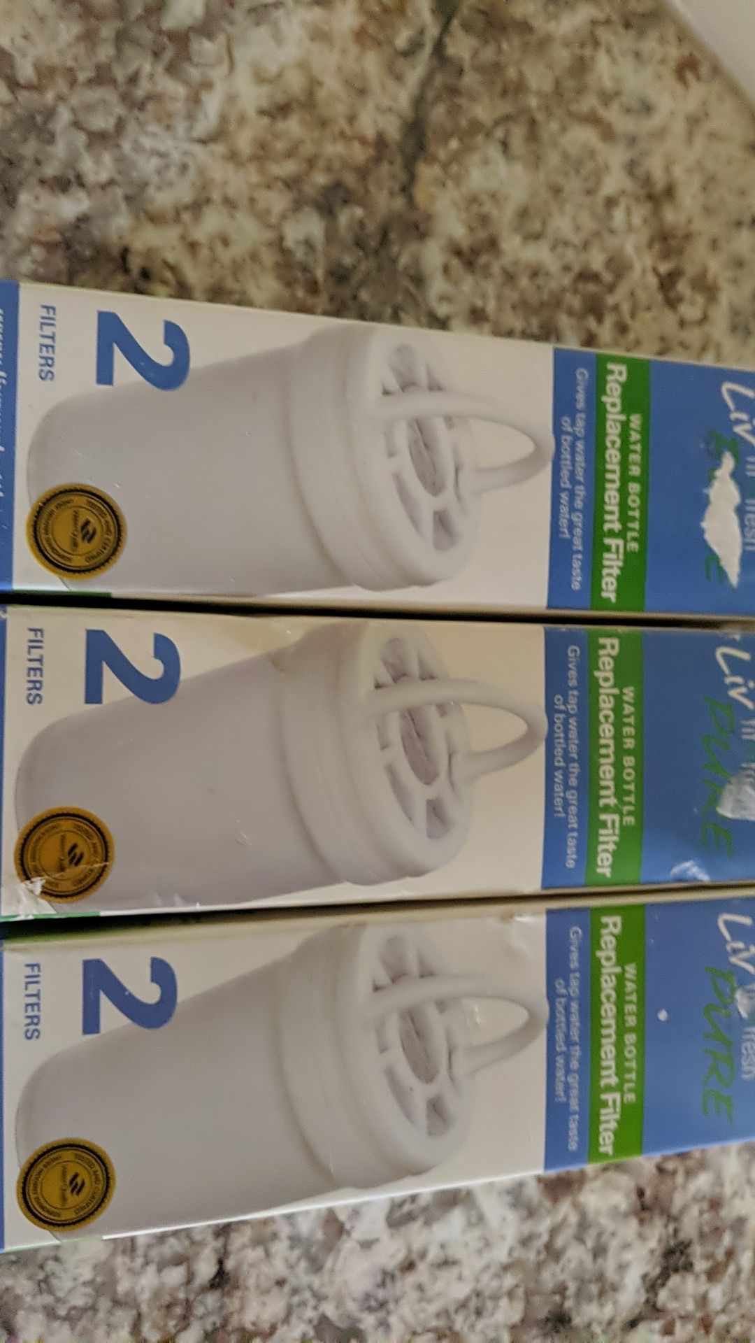 Luv fit fresh pure water bottle replacement filters