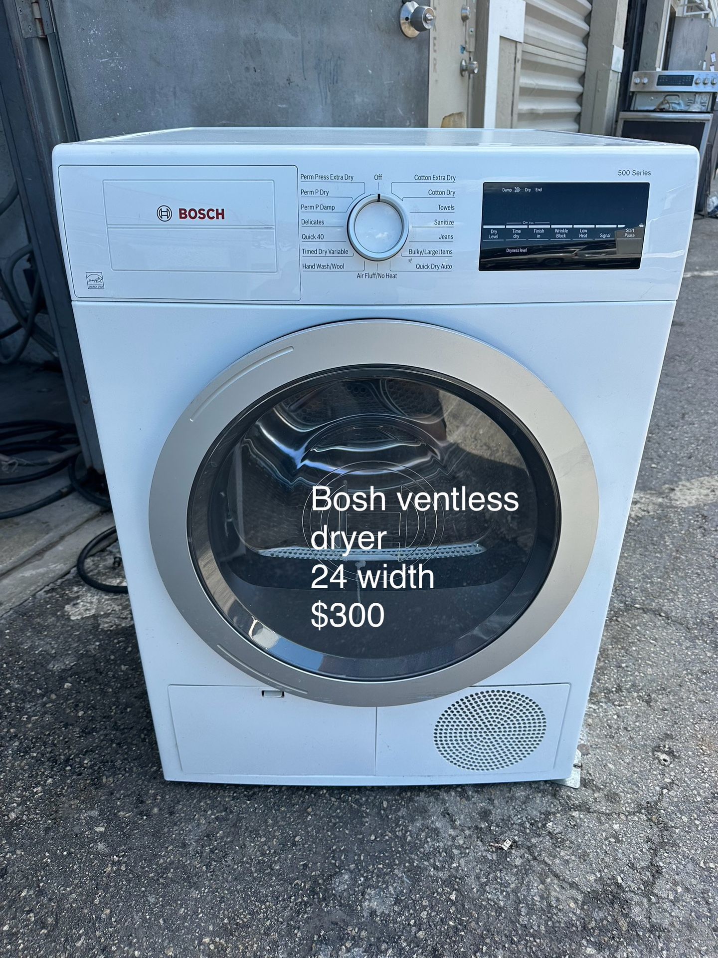 Bosh Ventless Dryer 