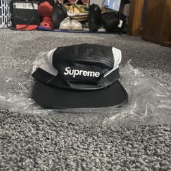 Supreme 2 Tone Leather Camp Cap