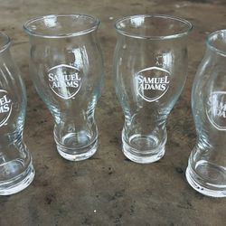 Sam Adams Beer Glasses (x16 Left)