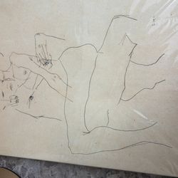 Couple Embracing (1911) artwork, Egon Schiele