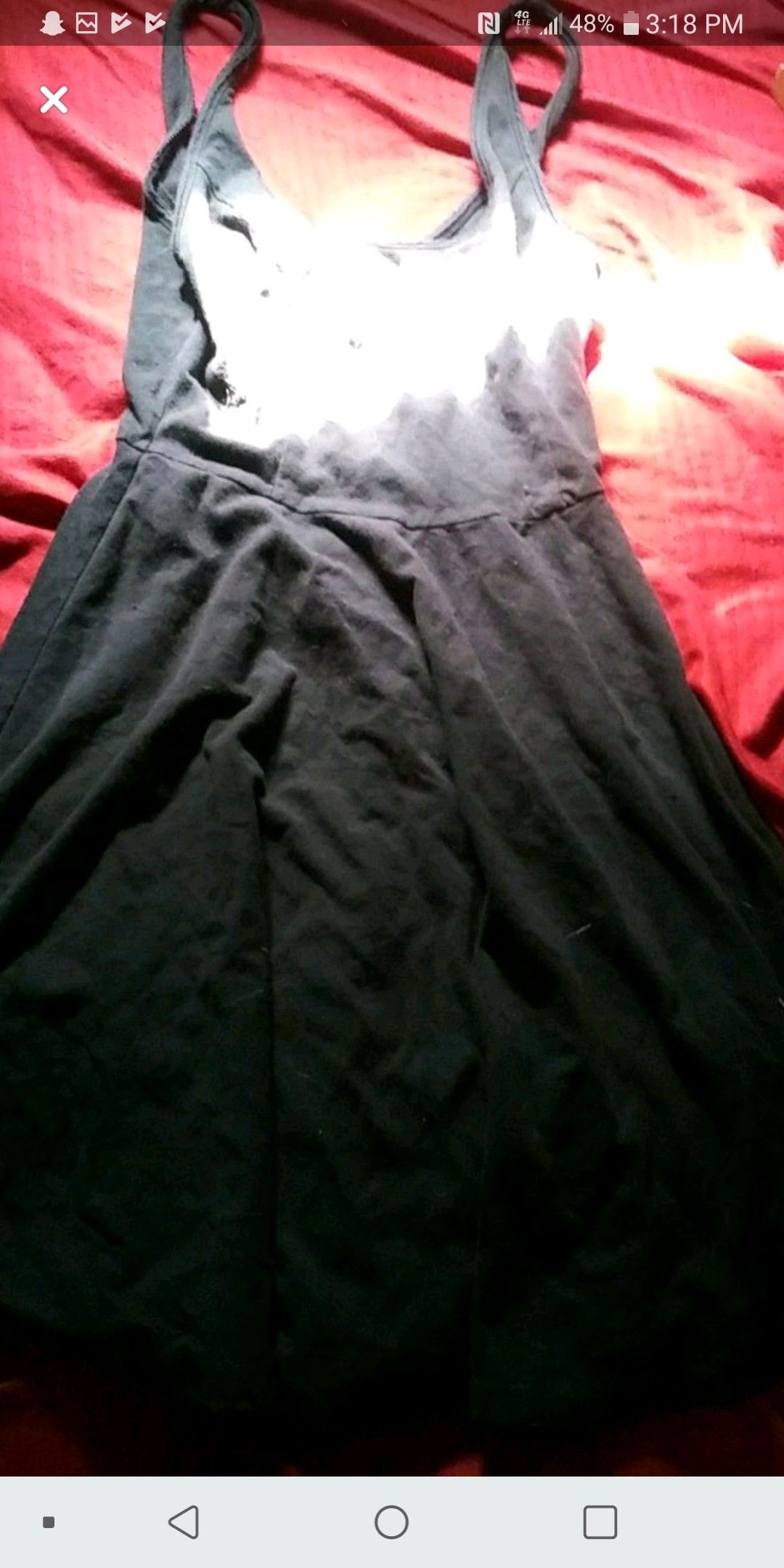 Black/ blue dress size small