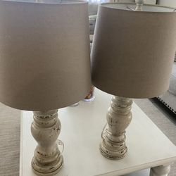 Two Lamps  With Shade 