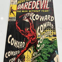 Daredevil #55 Roy Thomas Story! Gene Colan Cover! Marvel 1969, VG/FN