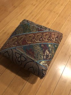 Small stool and pillow