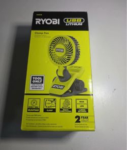 Ryobi USB Lithium Clamp Fan