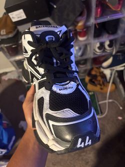 Balenciaga Runner Sneakers Black White