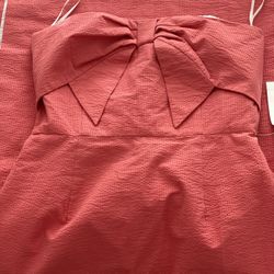 Strapless Coral  Lauren James Dress