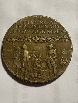 1914 New York Commercial Tercentenary Antique Coin