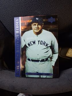 Babe Ruth Upper Deck Baseball Heros