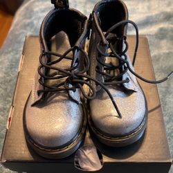 Glitter Silver Dr martens