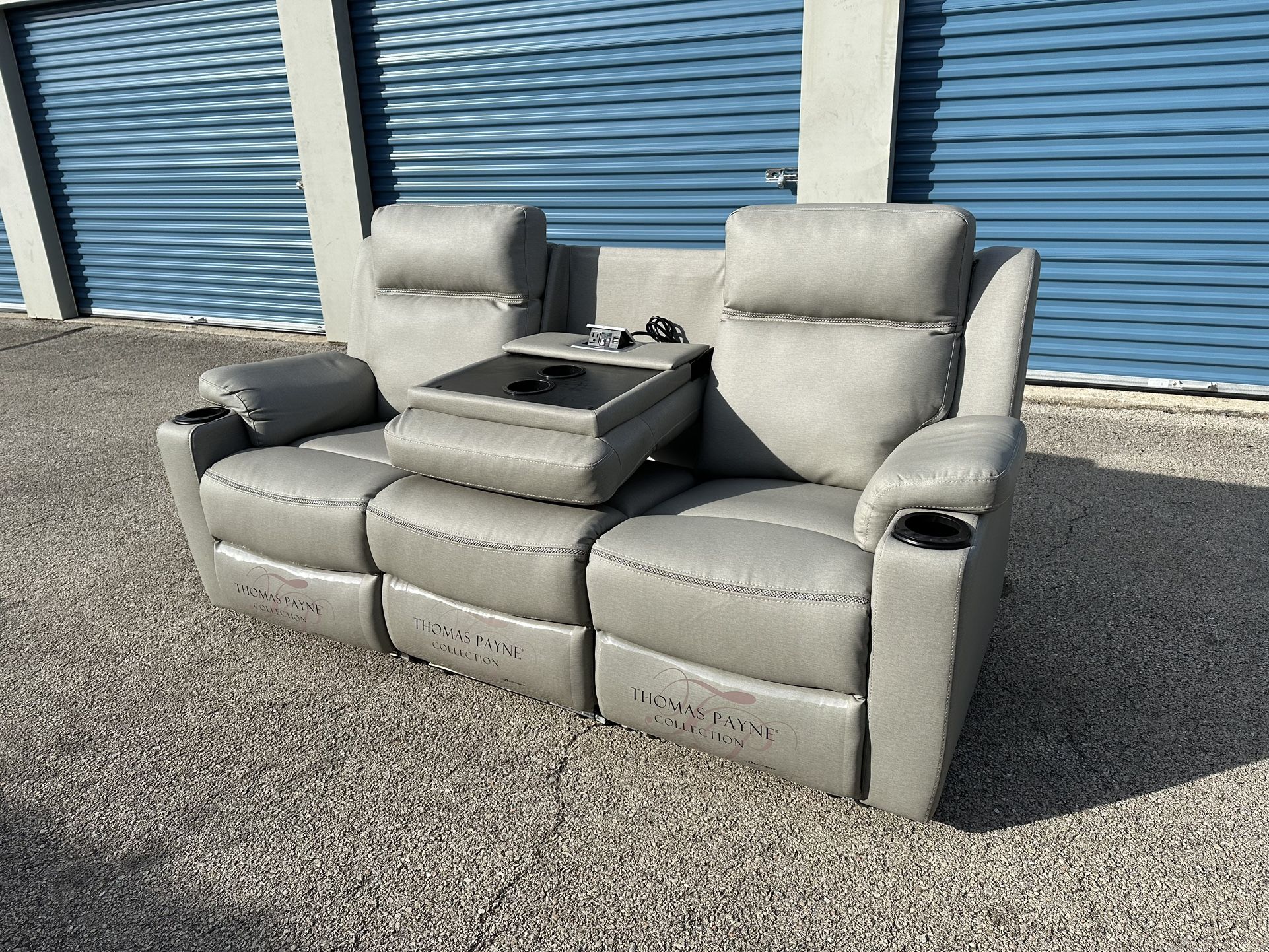 Couch And Loveseat Set With LEDs Heat Massage And More Living Room Theater Sofas