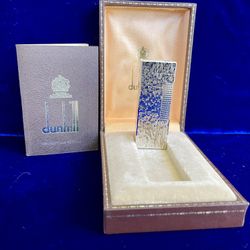 Vintage Silver Bark Rollagas Dunhill Lighter Super Mint Condition Works 1 Year Warranty 