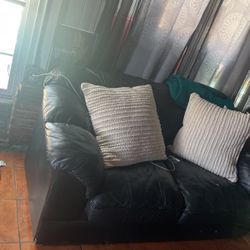 Black Leather Couches