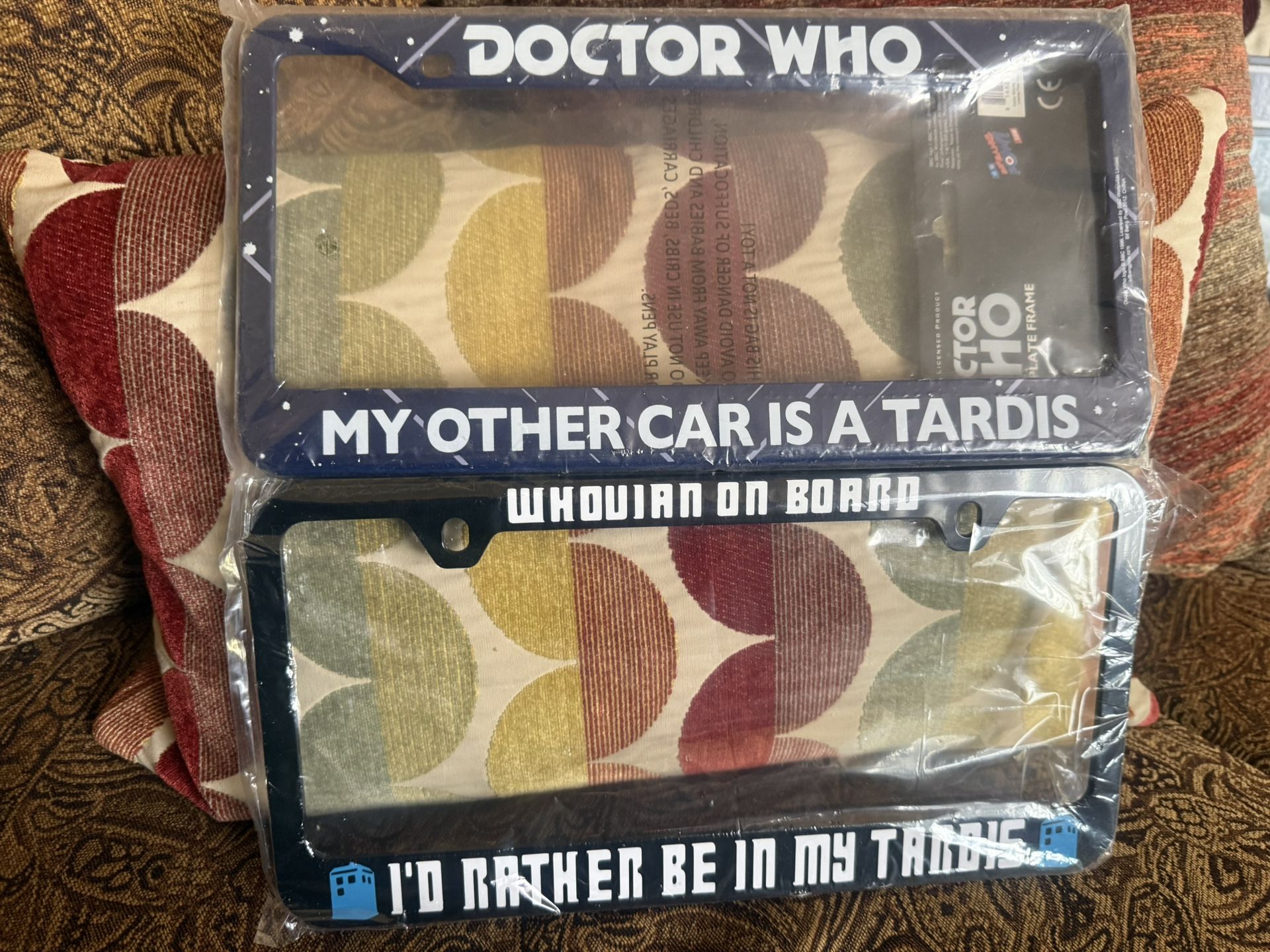 Doctor Who Dr Who DW Tardis Whovian License Plate Frames