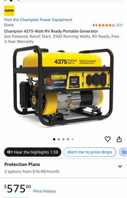 Champion 4375 Watt Generator