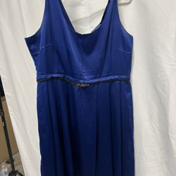 Blue Silk Dress 