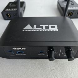 Alto Stealth Wireless Stereo System – 1 Transmitter + 2 Receivers – L/R Audio