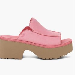 NEW MARK DOWN! UGGs Pink Suede Women Slide Sandals Brand-New