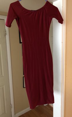 Joe & Elle Burgundy spandex dress