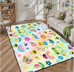 Cute Rainbow Rug 5x7