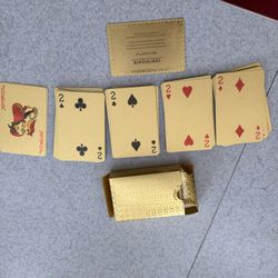 9.999 Gold Foil Playing Cards