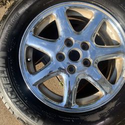 Cadillac Rims and like New Michelin Tires!!!