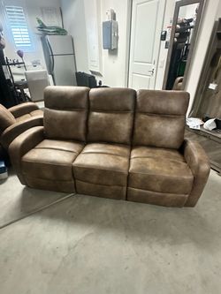 Couch , loveseat , recliner set