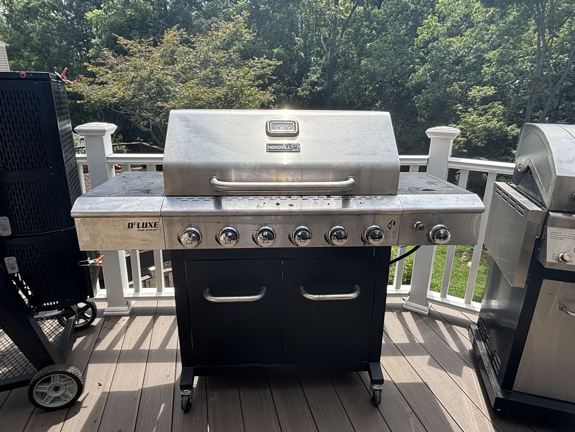 Nexgrill Deluxe Burner Propane Gas Grill In Slate With Ceramic