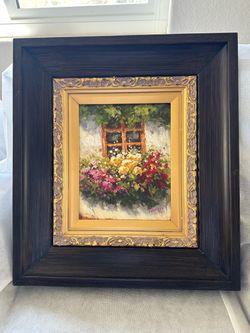 Oil painting Garden Flower