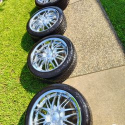 18in AZARA WHEELS & NEW CONTINENTAL TIRES