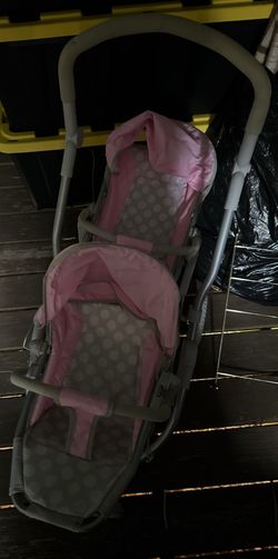 Double doll stroller