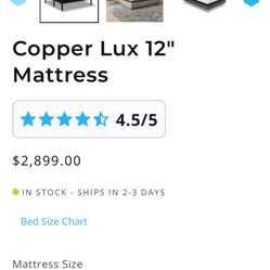 Amazing Deal: Split head king size mattress retails for $2800. I’m selling for 800 brand new with Warranty.- Also Have Qn Or King Platform Frames