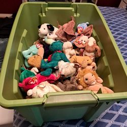 Giant Bin Of Beanie Babies