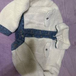 Denim/ Fuzzy Jacket