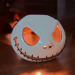 DISNEY Jack Skellington Ceramic Candle Holder: Nightmare Before Christmas