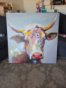 Cow canvas picture