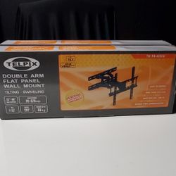 Tv Wall Mount 23" to 60" Brand New In Box Dual Arm LCD / LED TV Mount, 23 ~ 60in, Tilt & Rotate, Max 110 lbs, 70 ~ 370mm Extension, Black  Fit for mos