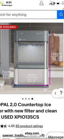 Ge ice maker like new w new filter