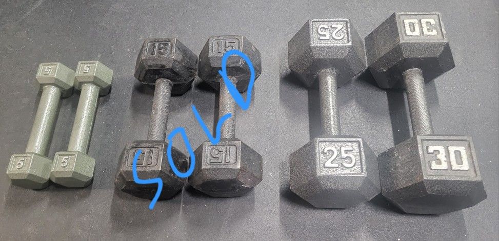 Weight Iron Hex Dumbbells *Check Description For Prices *