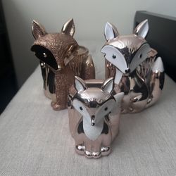 Bath And Body  Works 3-wick Holders plus mini Soap Holder 