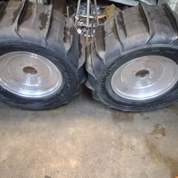 Pair Stephen Sand Viper II 13.00-15 Sand Paddle Tires on Aluminum Wheels - $350 - Cash Only, Glendora Pickup