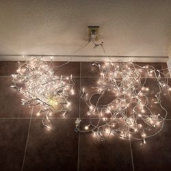 Set of Icicle Christmas Lights  - 2 Strings - Price Includes Both