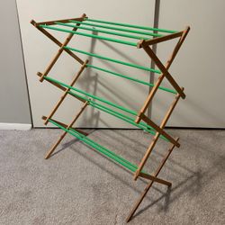 Vintage Wooden Clothes Drying Rack