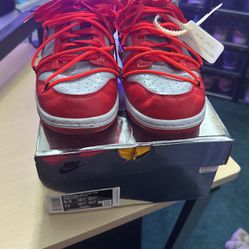 Off White Dunk Low University Red 